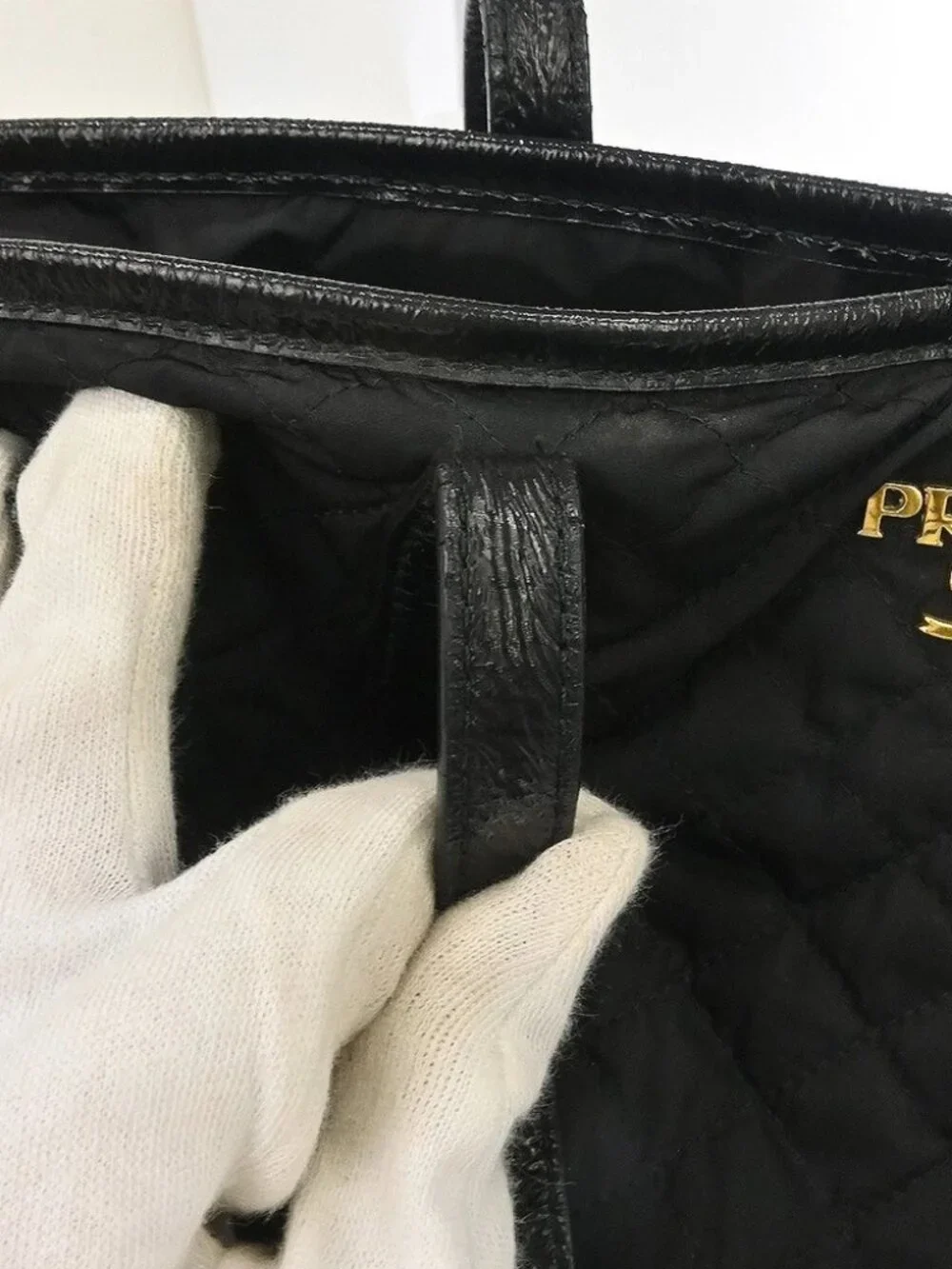 Prada Black Nylon Tote Handbag